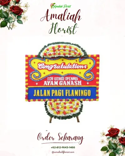 Bunga Papan Congratulation di Mantup Lamongan